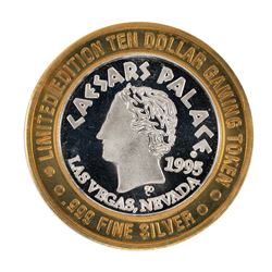 .999 Silver Caesars Palace Las Vegas, Nevada $10 Casino Limited Edition Gaming T