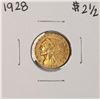 Image 1 : 1928 $2 1/2 Indian Head Quarter Eagle Gold Coin