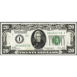 1928A $20 Federal Reserve Note Boston - Redeemable in Gold