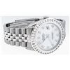 Image 5 : Rolex Mens Stainless Steel MOP 3 ctw Diamond Datejust Wristwatch
