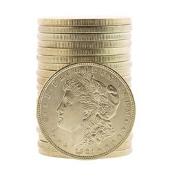 Roll of (20) Brilliant Uncirculated 1921 $1 Morgan Silver Dollar Coins