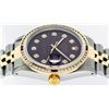 Image 7 : Rolex Mens Two Tone 14K Maroon Diamond & Ruby Datejust Wristwatch