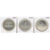 Image 1 : Lot of (3) 1939 $1 Canada Silver Dollar Coins