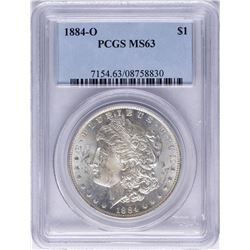 1884-O $1 Morgan Silver Dollar Coin PCGS MS63