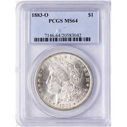 1883-O $1 Morgan Silver Dollar Coin PCGS MS64