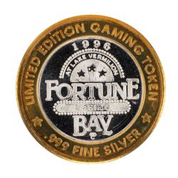 .999 Silver Fortune Bay Resort $10 Casino Limited Edition Gaming Token