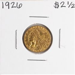 1926 $2 1/2 Indian Head Quarter Eagle Gold Coin