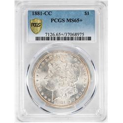 1881-CC $1 Morgan Silver Dollar Coin PCGS MS65+