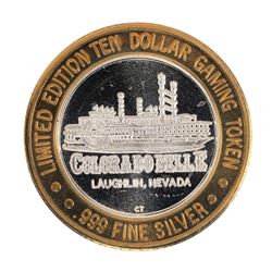 .999 Silver Colorado Belle Laughlin, Nevada $10 Casino Limited Edition Gaming To