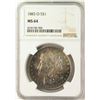 Image 1 : 1883-O $1 Morgan Silver Dollar Coin NGC MS64 AMAZING Toning