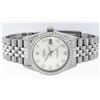 Image 3 : Rolex Mens Stainless Steel Silver Diamond 36MM Datejust Wristwatch