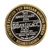 Image 2 : .999 Silver Silver Legacy Reno, Nevada $10 Casino Limited Edition Gaming Token
