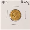Image 1 : 1915 $2 1/2 Indian Head Quarter Eagle Gold Coin