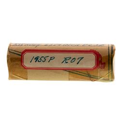 Roll of (40) Brilliant Uncirculated 1955 Washington Quarter Coins