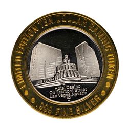 .999 Fine Silver Four Queens Casino Las Vegas $10 Limited Edition Gaming Token