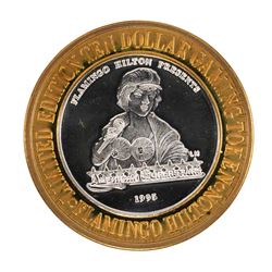 .999 Silver Flamingo Reno Nevada $10 Casino Limited Edition Gaming Token