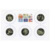 Image 1 : Set of 2002-S (5) Coin Proof State Quarter Coins PCGS PR69DCAM