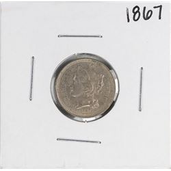 1867 Three Cent Nickel Coin