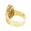 Image 3 : 14KT Yellow Gold 0.70 ctw Emerald and Diamond Ring