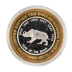 .999 Silver Sam Boyd's California $10 Casino Limited Edition Gaming Token