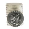 Image 1 : Roll of (20) Brilliant Uncirculated 1953 Franklin Half Dollar Coins