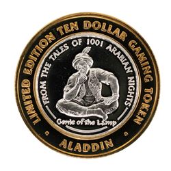 .999 Silver Aladdin Resort Casino $10 Casino Limited Edition Gaming Token