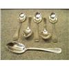 Image 1 : Un ensemble de 6 cuillères à soupe en argent de B