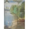 Image 1 : GOLDBERG, Eric, 1890-1969.  "By the Lake".  Paste