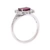 Image 4 : 2.02 ctw Ruby And Diamond Ring - 14KT White Gold