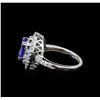 Image 3 : 14KT White Gold 1.90 ctw Tanzanite and Diamond Ring