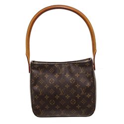 Louis Vuitton Monogram Canvas Leather Looping MM Shoulder Bag