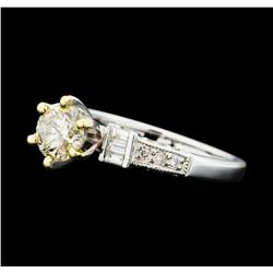 1.01 ctw Diamond Ring - 18KT Yellow And White Gold