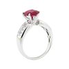 Image 4 : 2.64 ctw Ruby and Diamond Ring - 14KT White Gold