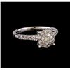 Image 1 : 0.85 ctw Diamond Ring - 14KT White Gold