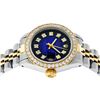 Image 3 : Rolex Ladies 2 Tone 14K Blue Vignette VS Diamond Datejust Wristwatch