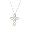 Image 1 : 0.5 ctw Diamond Pendant With Chain - 10KT White Gold