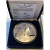 Image 1 : HUGE Silver 5 Ounces 1987 AMERICAS CUP COA in Original Box