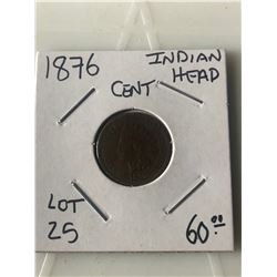1876 Indian Head Cent