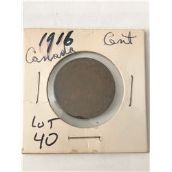 1916 Canada Large Cent Nice Early Coin