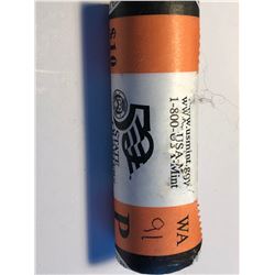 10 Dollar US Bank Mint Roll State Quarters WASHINGTON P