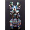 Image 1 : Hopi Sterling Crow Dancer Micro Inlay Kachina