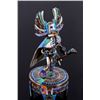 Image 2 : Hopi Sterling Crow Dancer Micro Inlay Kachina
