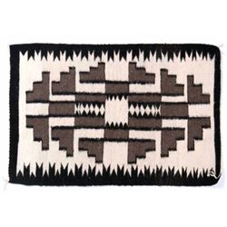 Navajo Two Grey Hills Wool Rug - Crownpoint c.1950