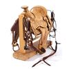 Image 2 : Early Salesman Sample Saddle & Tack - Hand Tooled