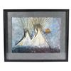 Image 1 : Signed Kevin Red Star Tipi Framed Print