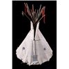 Image 1 : Sioux Beaded Model Tipi with Frame 19th Century