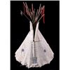 Image 24 : Sioux Beaded Model Tipi with Frame 19th Century