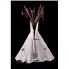 Image 2 : Sioux Beaded Model Tipi with Frame 19th Century