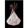Image 5 : Sioux Beaded Model Tipi with Frame 19th Century