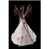 Image 6 : Sioux Beaded Model Tipi with Frame 19th Century